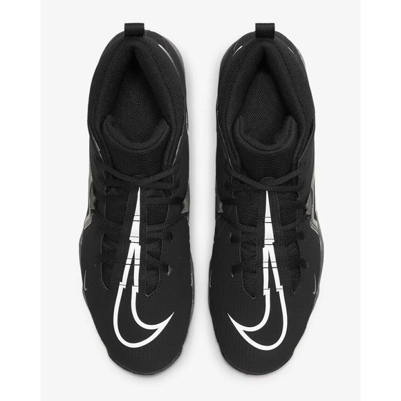 Nike Alpha Menace 3 Shark Men\'s 12 Football Cleats Black/Grey/White CV0582-010‎ main image 4